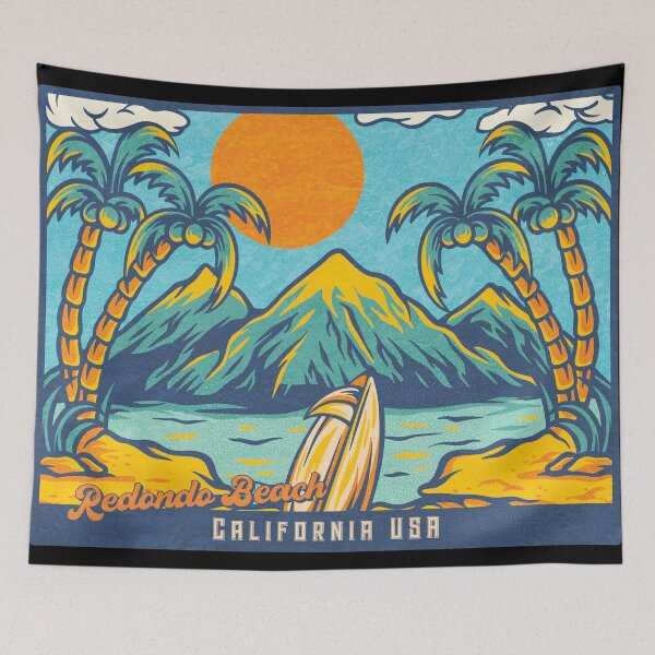 Item preview, Redondo Beach Palm Mountains designed and sold by LanikaiBeach.