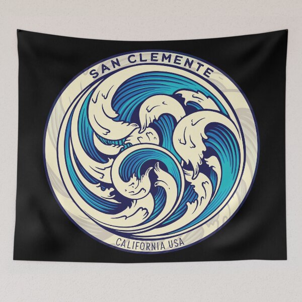 Item preview, San Clemente Waves designed and sold by LanikaiBeach.