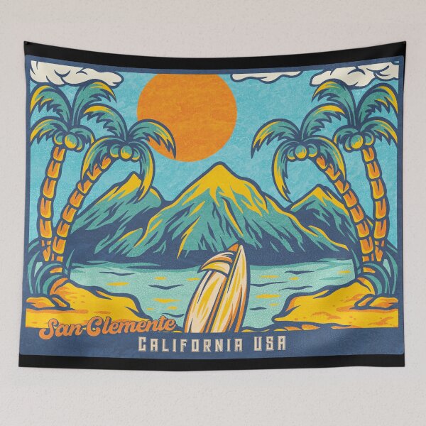 Item preview, San Clemente Palm Mountains designed and sold by LanikaiBeach.