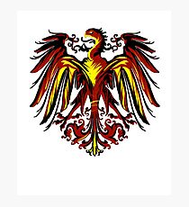 The coat of arms of Germany - Black Eagle Art Design Photographic Print