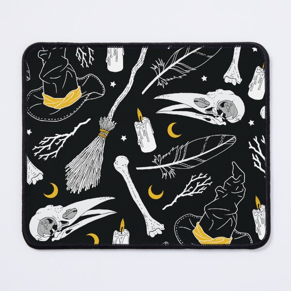 Item preview, Bewitching Witchy Pattern in Yellow designed and sold by Murmur Ink Crow.