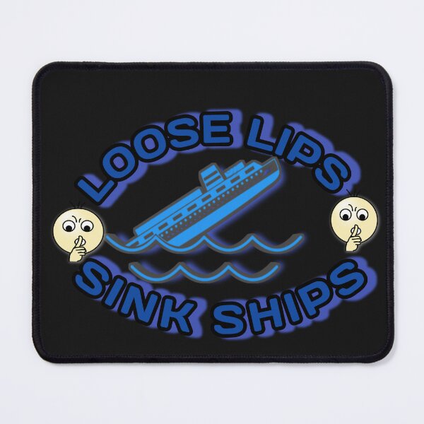 Item preview, Loose lips sink ships  designed and sold by MaRa ★★★★★.