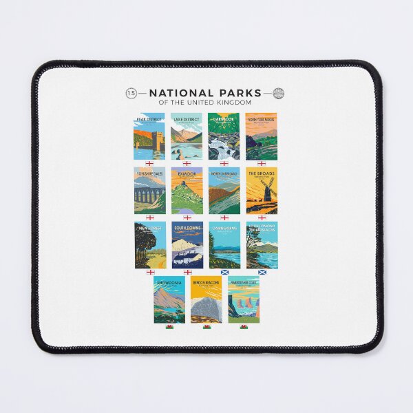 Item preview, National Parks Of The United Kingdom List designed and sold by KrisSidDesigns.
