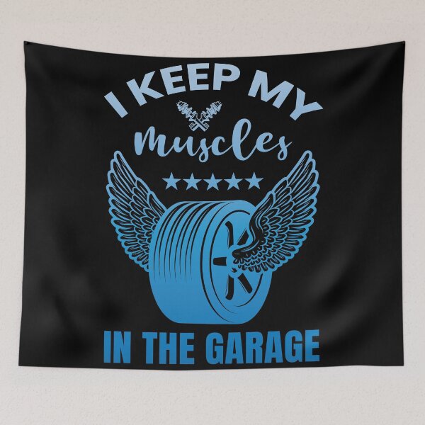 Item preview, I keep my muscles in the garage designed and sold by AcerTee.