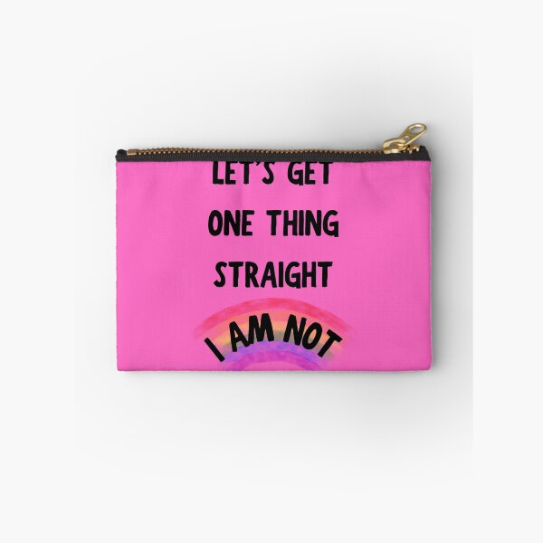 Item preview, Let's Get One Thing Straight I Am Not Transparent Rainbow Queer Joke In Pink designed and sold by LuckyKermit.