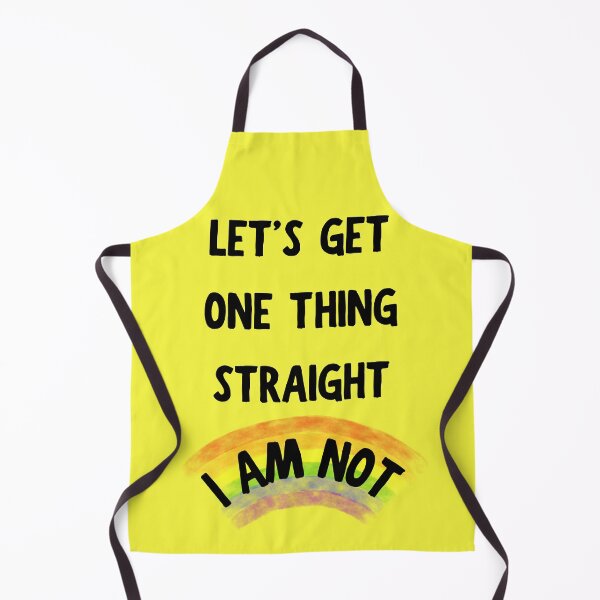 Item preview, Let's Get One Thing Straight I Am Not Transparent Rainbow Queer Joke In Yellow designed and sold by LuckyKermit.