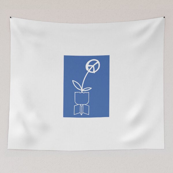 Item preview, Peace - vintage soviet poster blue designed and sold by binti163.