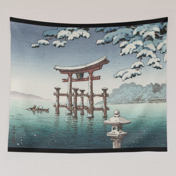 Item preview, Snow in Miyajima by Tsuchiya Koitsu designed and sold by Takeda-art.