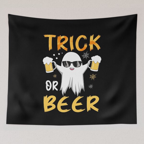 Item preview, Trick Or Beer Funny Halloween Spooky Costume Boo Ghost designed and sold by saidaone.