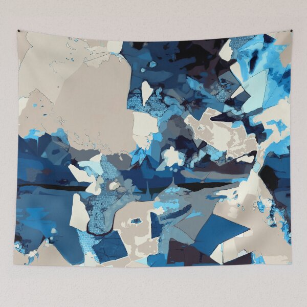 Item preview, Modern design, collage with abstract fields and lines designed and sold by Svitac.