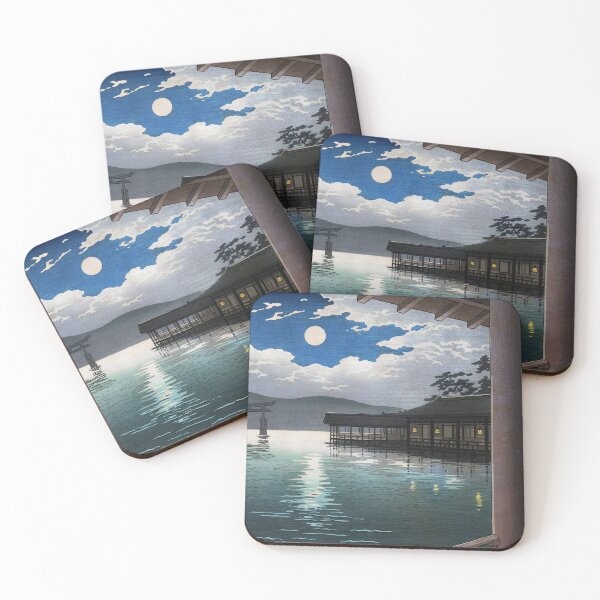 Item preview, Summer Moon at Miyajima by Tsuchiya Koitsu designed and sold by Takeda-art.