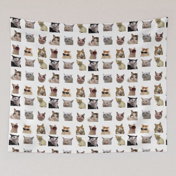 Item preview, STICKER Of PACK Meme Cats Funny designed and sold by AwakenPoWeR.