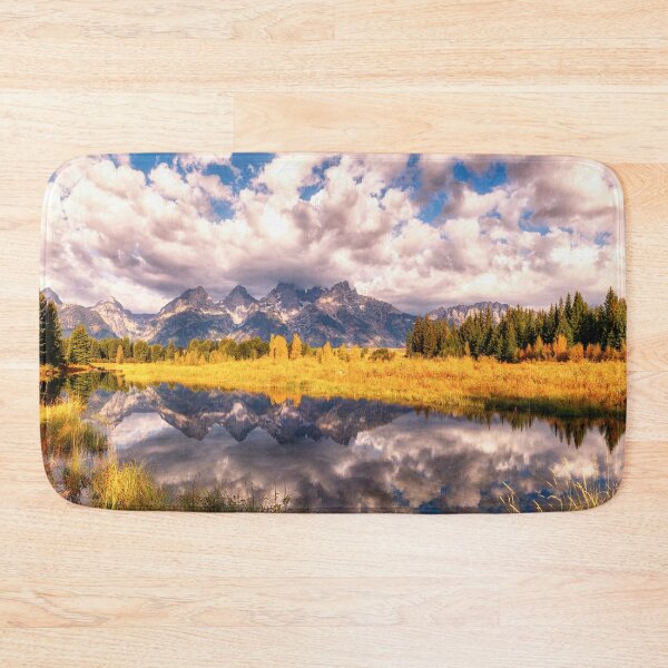 Item preview, The Grand Tetons Range Reflection Les Trois Tetons designed and sold by Lena Owens at OLena Art..