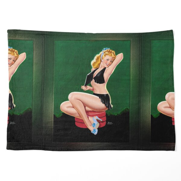 A Revealing Blonde by Peter Driben Remastered Vintage Retro Xzendor7 Art Reproductions Pet Blanket