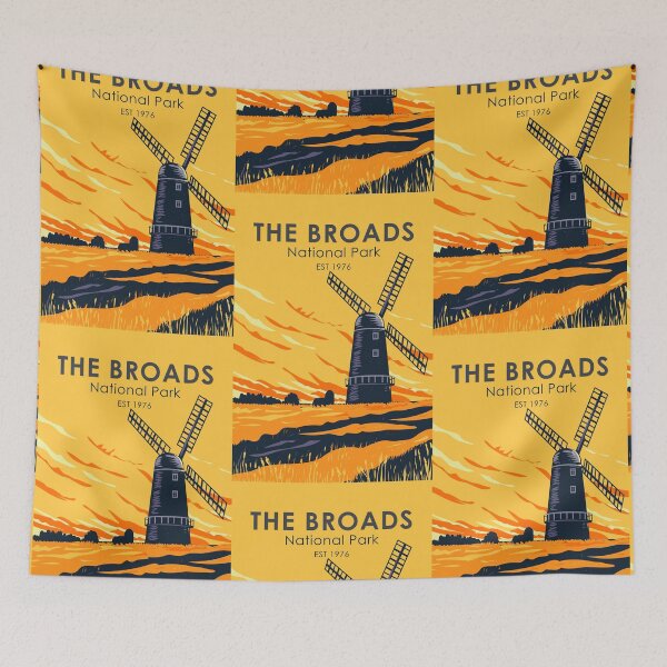 Item preview, The Broads National Park England Vintage designed and sold by KrisSidDesigns.