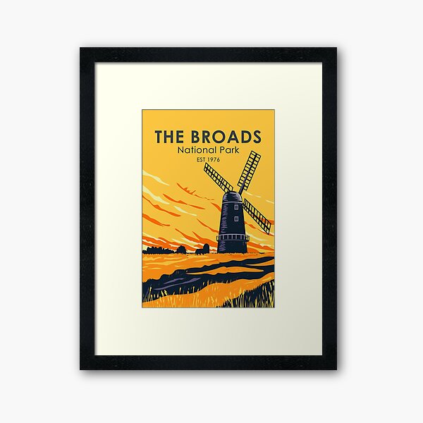 Item preview, The Broads National Park England Vintage designed and sold by KrisSidDesigns.