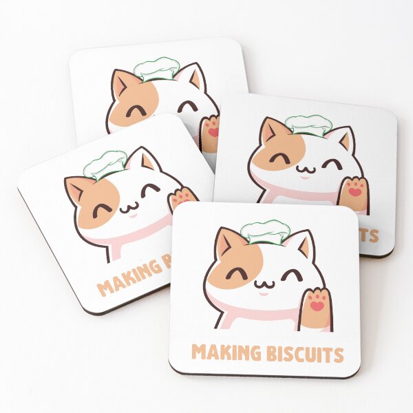 Item preview, cat making biscuits designed and sold by Hamza Güneş.