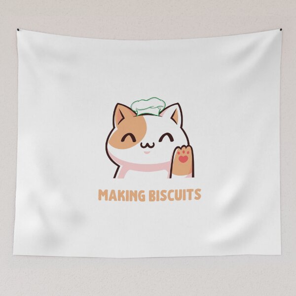Item preview, cat making biscuits designed and sold by Hamza Güneş.