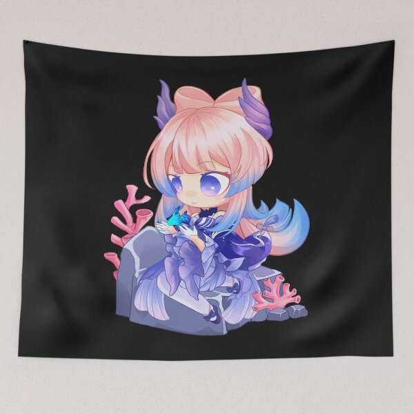 Item preview, Sangonomiya Kokomi Chibi Sticker designed and sold by Lemed36tea.