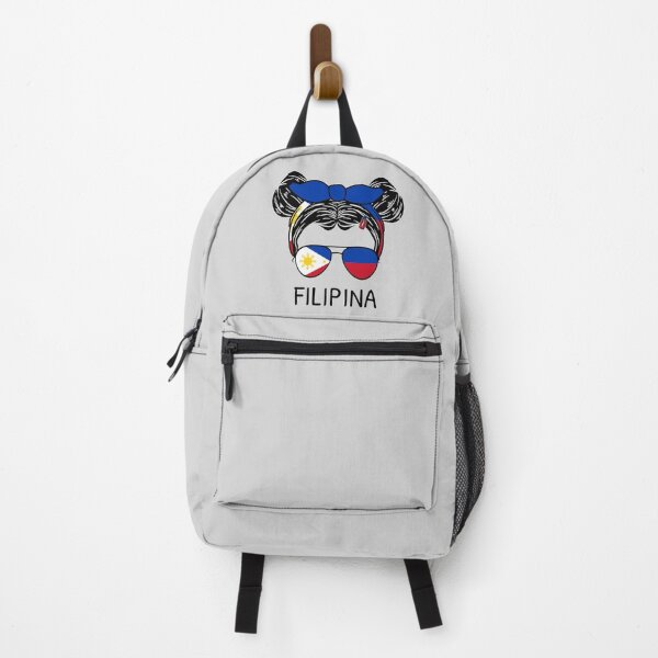 Item preview, Philippines Flag - Filipino Girl Filipina With Messy Buns I designed and sold by Lemon Pepper.