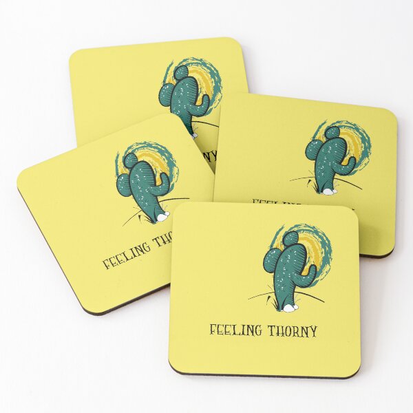 Item preview, Feeling Thorny. Cactus In Desert For Bad Mood Days designed and sold by Rebel-Design.