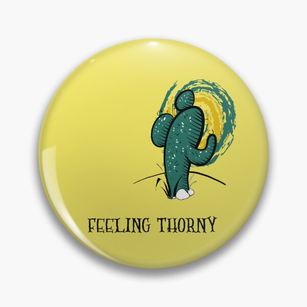 Item preview, Feeling Thorny. Cactus In Desert For Bad Mood Days designed and sold by Rebel-Design.