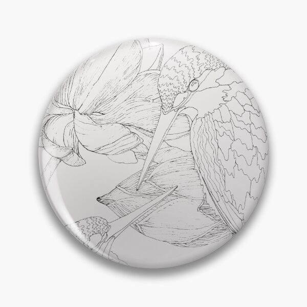 Item preview, Kingfisher lotus flowers designed and sold by PetitMartin.