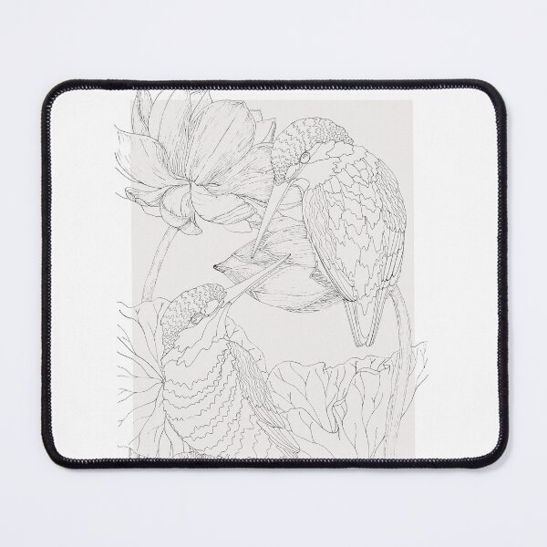 Item preview, Kingfisher lotus flowers designed and sold by PetitMartin.