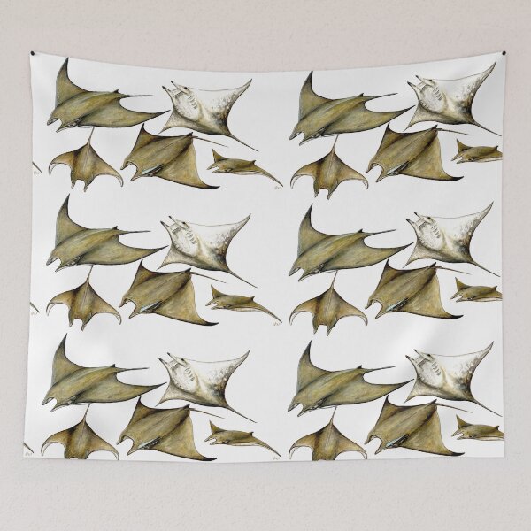 Item preview, Chilean devil manta ray (Mobula tarapacana) designed and sold by chloeyzoard.