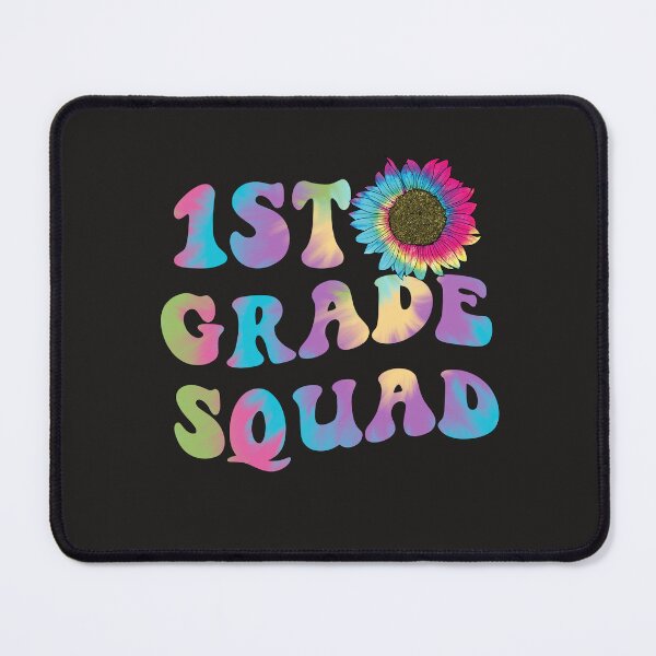 Item preview, 1St Grade Squad Teacher Black to School Tie Dye Letter Print T-Shirt designed and sold by AUAINO.