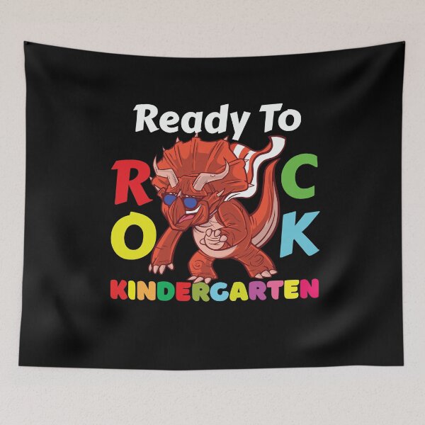 Item preview, Ready To Rock Kindergarten Dinosaur Back to School Boy designed and sold by MoMasry.