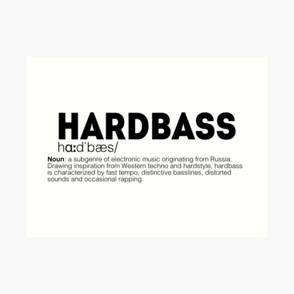 Hardbass Art Prints Redbubble - tri poloski roblox id code youtube