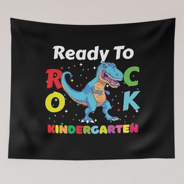 Item preview, Ready To Rock Kindergarten Dinosaur Back to School Boy designed and sold by MoMasry.
