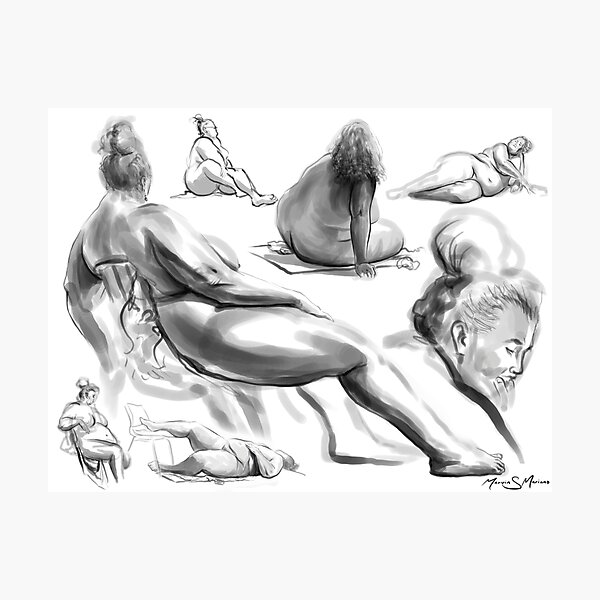 Item preview, Life Drawing: Female Day 1 designed and sold by marvision.