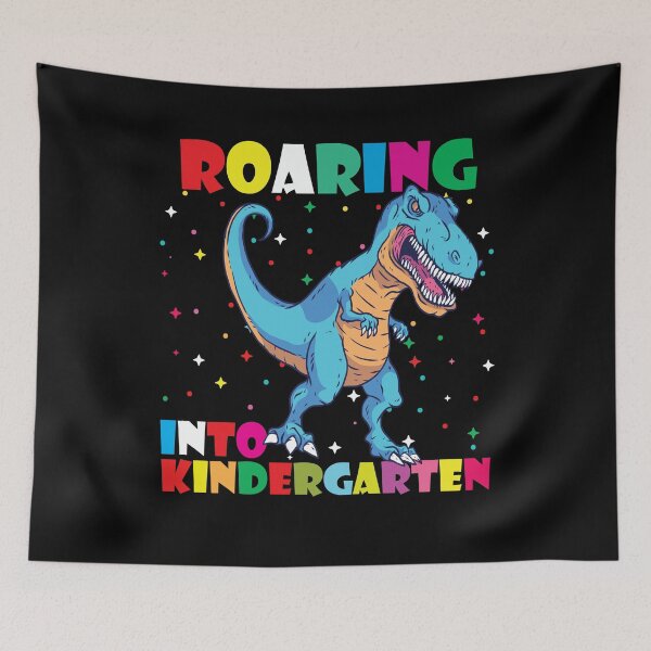 Item preview, Roaring Into Kindergarten Dinosaur T Rex Back to School  designed and sold by MoMasry.