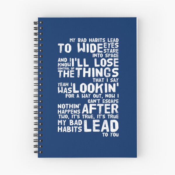 Item preview, Ed Sheeran Bad Habits Lyrics Pullover Hoodie   designed and sold by MaynardHowell.