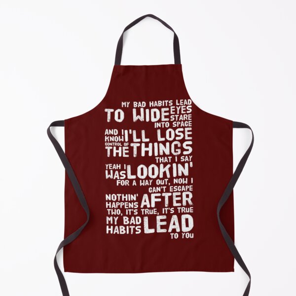 Item preview, Ed Sheeran Bad Habits Lyrics Pullover Hoodie   designed and sold by MaynardHowell.