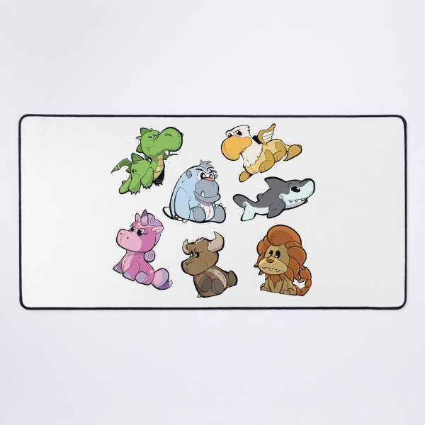 The Stuffed Crew Pattern Desk Mat