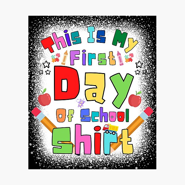 Item preview, Youth This is my first day of school shirt Back To School designed and sold by MoMasry.