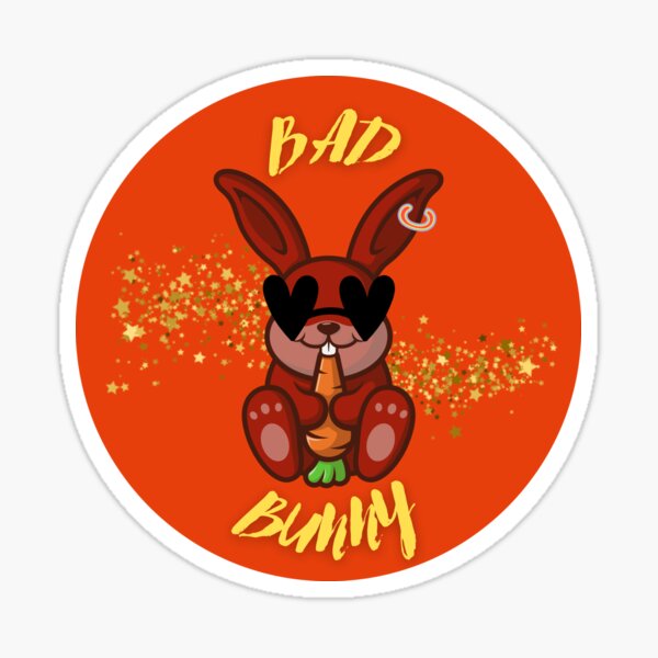 Bad Bunny Sticker For Sale By Geekotes Redbubble 