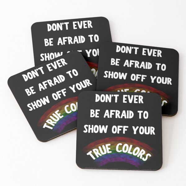 Item preview, Don't Ever Be Afraid To Show Off Your True Colors Transparent Rainbow In Black designed and sold by LuckyKermit.