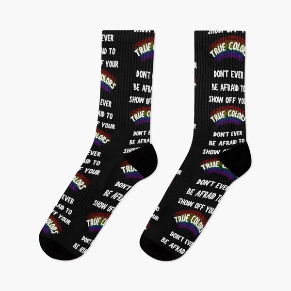 Item preview, Don't Ever Be Afraid To Show Off Your True Colors Transparent Rainbow In Black designed and sold by LuckyKermit.
