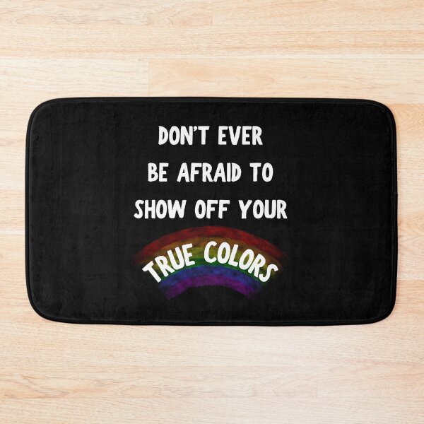 Item preview, Don't Ever Be Afraid To Show Off Your True Colors Transparent Rainbow In Black designed and sold by LuckyKermit.