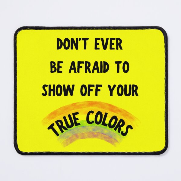 Item preview, Don't Ever Be Afraid To Show Off Your True Colors Transparent Rainbow In Yellow designed and sold by LuckyKermit.