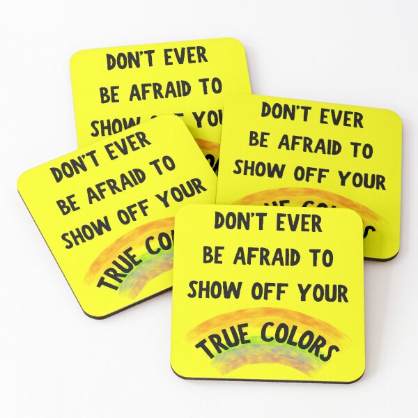 Item preview, Don't Ever Be Afraid To Show Off Your True Colors Transparent Rainbow In Yellow designed and sold by LuckyKermit.