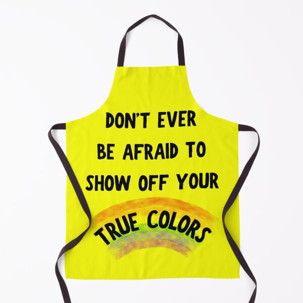 Item preview, Don't Ever Be Afraid To Show Off Your True Colors Transparent Rainbow In Yellow designed and sold by LuckyKermit.