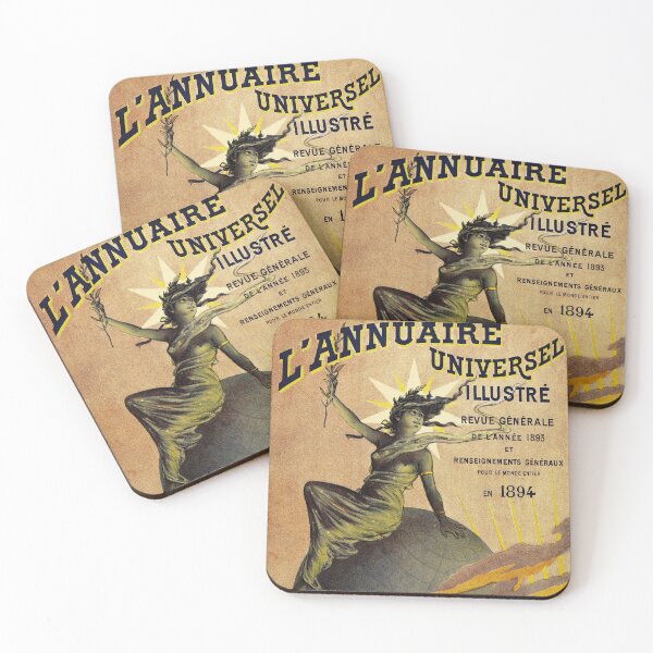 Item preview, L' ANNUAIRE UNIVERSEL ILLUSTRE 1894 French Art Nouveau Poster by Jean Paleologu designed and sold by retroposters.