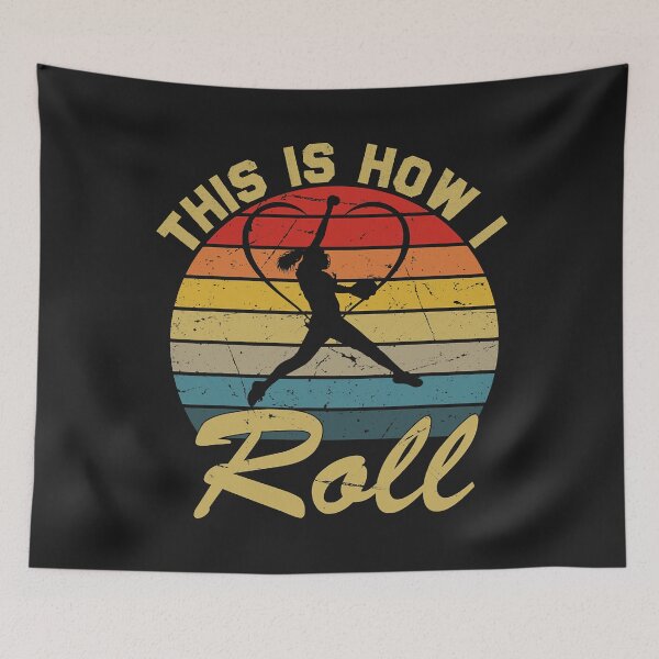 Item preview, This Is How I Roll Retro Softball designed and sold by AlbredaAE.