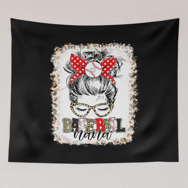 Item preview, Baseball Nana Funny Baseball Lovers Leopard Bleached designed and sold by MichelSorour.