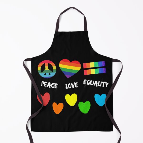 Item preview, Peace Love Equality Colorful Hearts In Black designed and sold by LuckyKermit.